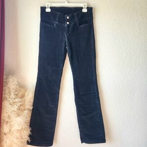 Vintage Black Cotton Corduroy Pants